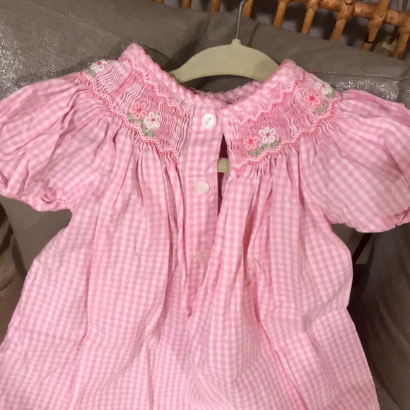 NWOT Smocked Pink Les Petite Soleils Dress - Picture 3 of 3